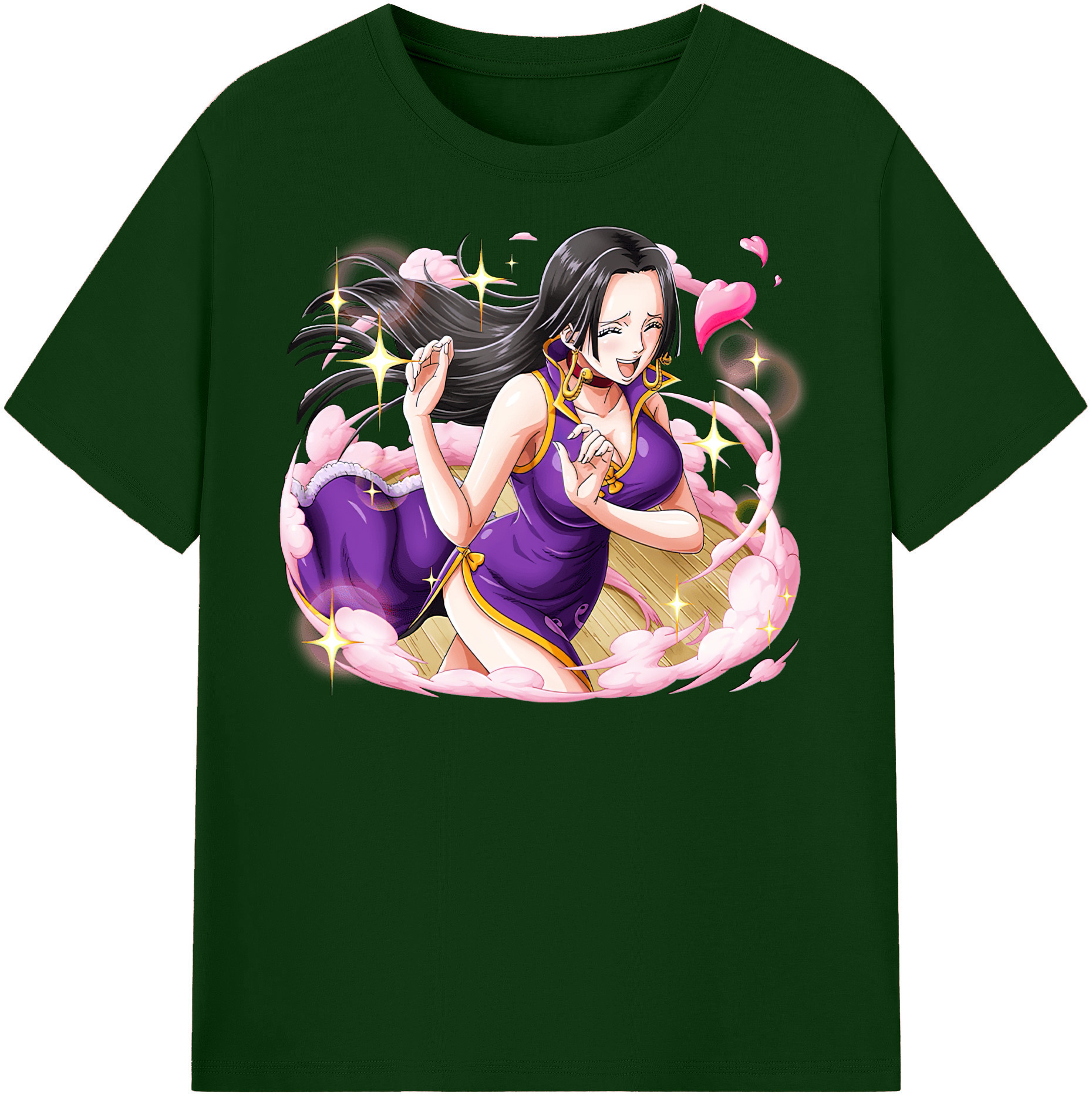 ワンピース ボア・ハンコック ONE PIECE Boa·Hancock 綿100％半袖Tシャツ（フロントプリント）